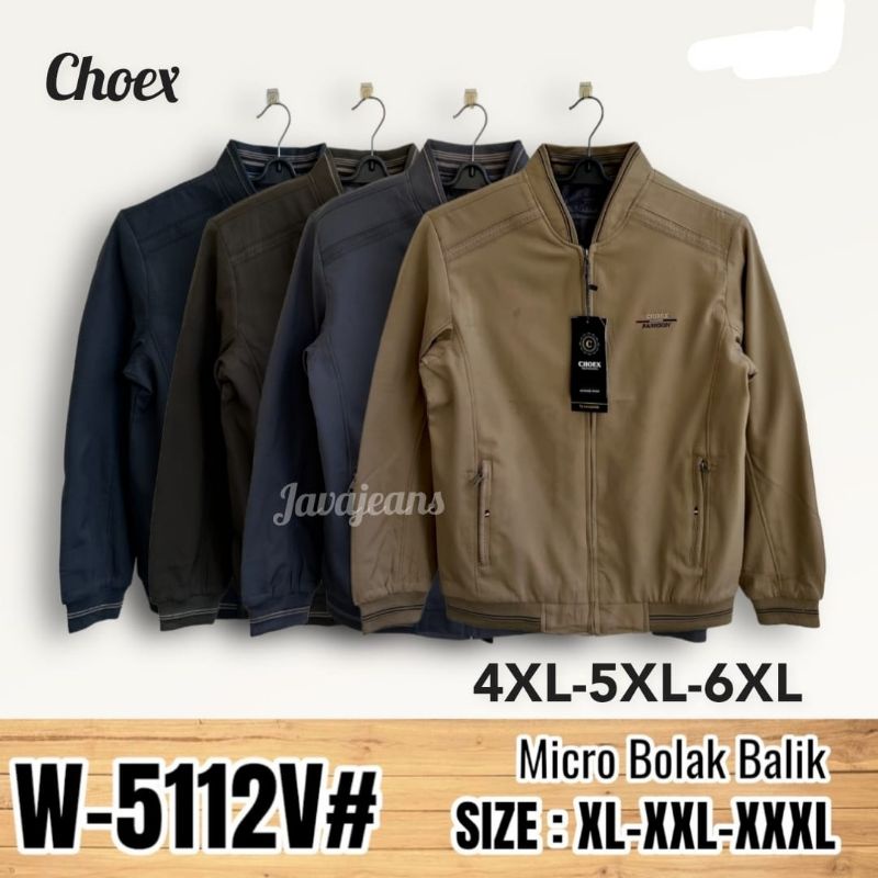 JAKET CHOEX MIKRO IMPORT BOLAK BALIK KERAH  V BOOMBER