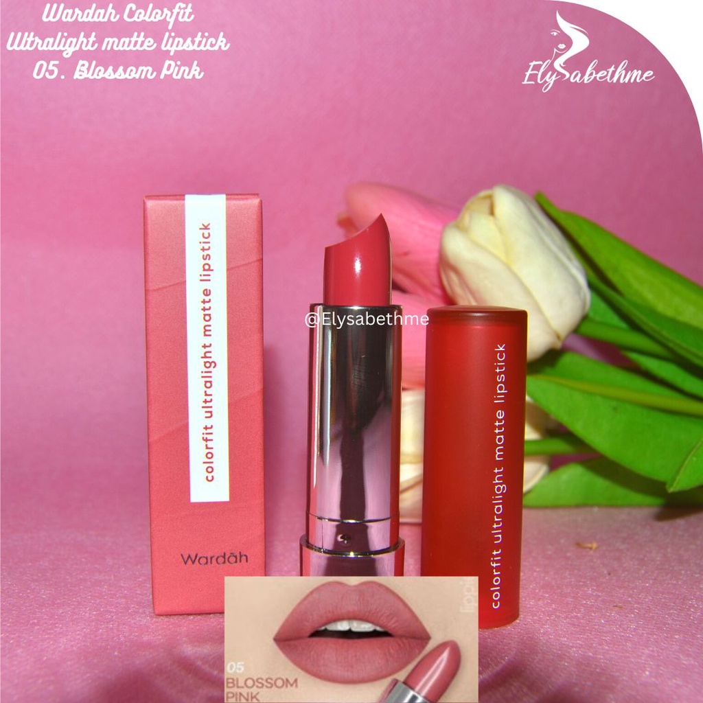 ✿ELYSABETHME✿ 🅆 🄰 🅁 🄳 🄰 🄷 Wardah Lipstik Ultralight korea untuk warna bibir ombre hasil natural lipcream mattee kosmetik halal