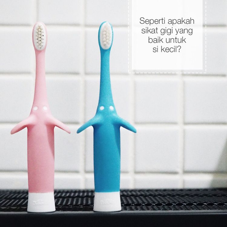 Dr. Brown's Infant-to-Toddler Toothbrush / Toothbrush Baby / Sikat Gigi Bayi / Sikat Gigi Anak Silicone Bulu Halus