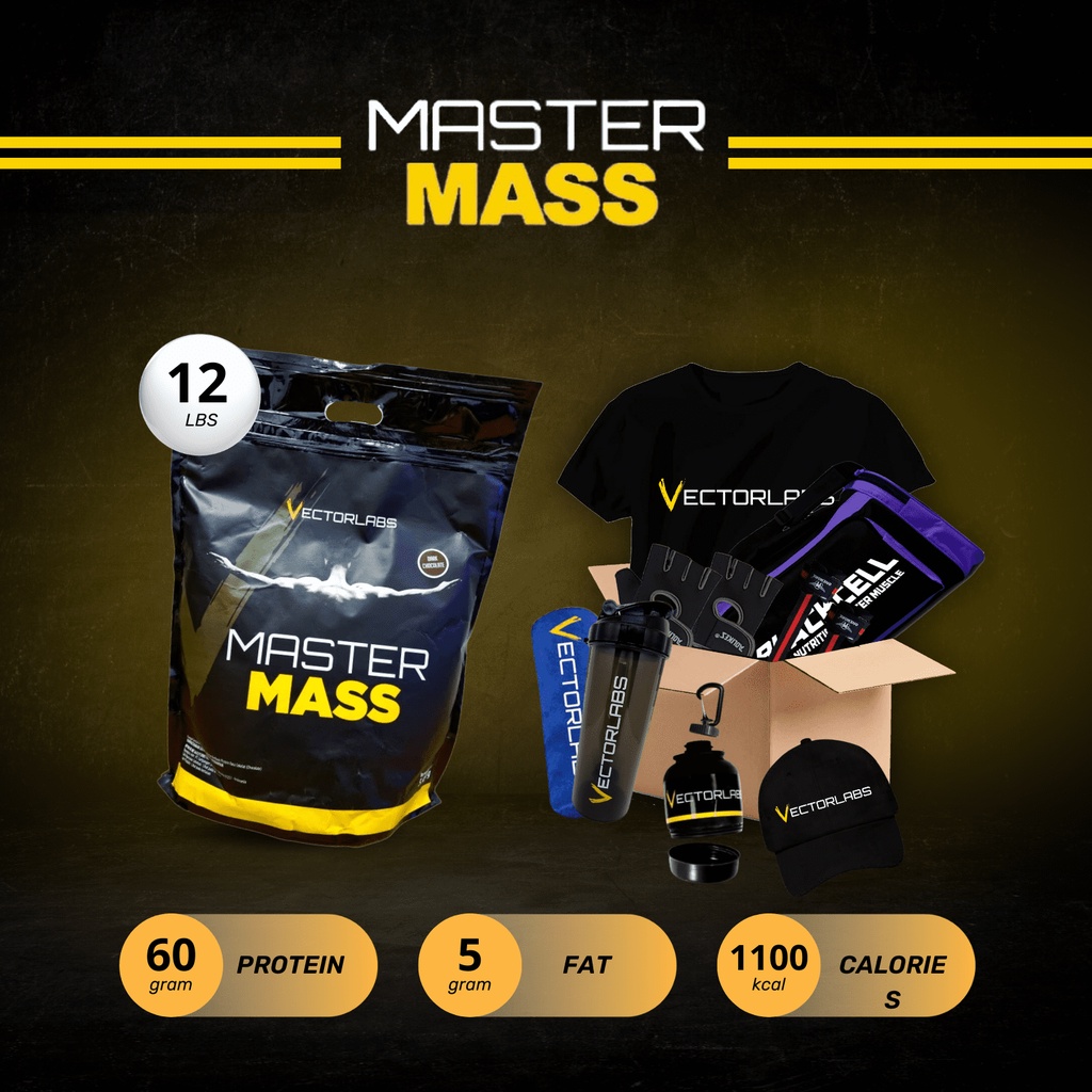 Vectorlabs Master Mass 12 LBS VL VECTOR LABS Weight Gainer 12LBS Whey Protein Gainmass