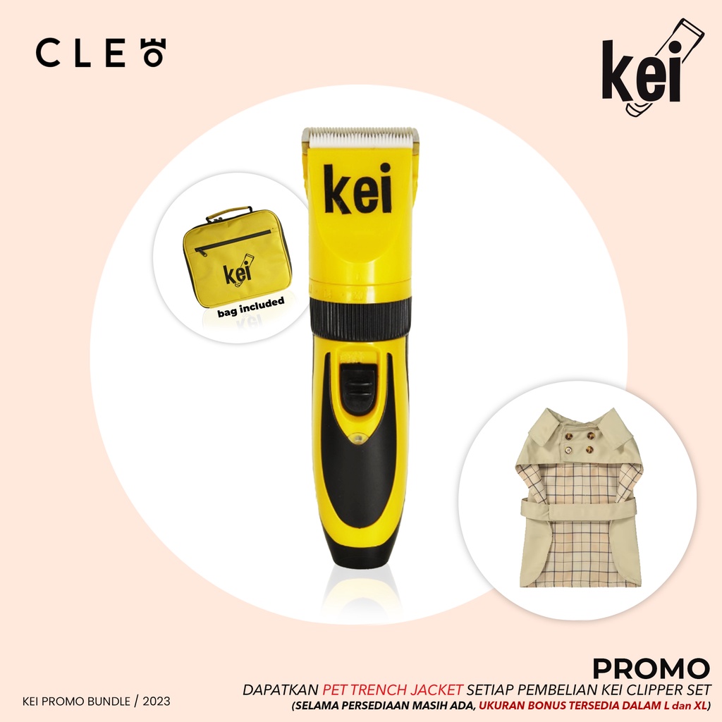 KEI Pet Clipper - For Pets Grooming 100% original