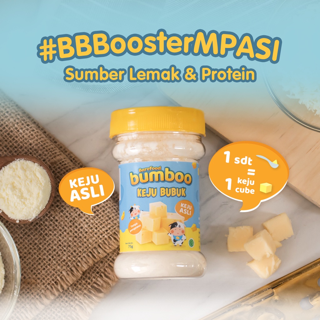 BUMBOO Kaldu Asli Bumbu Bunda BB Booster Kaldu Anak MPASI - No MSG - Tanpa Gula &amp; Garam - Bahan Alami - Tambahan Sayur AsliPenambah Nafsu Makan Penambah Berat Badan, BB Booster MPASI Bayi