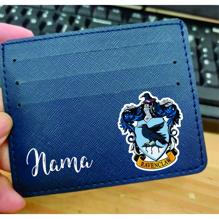 DOMPET KARTU / CARD WALLET HARRY POTTER HOGWATS HOUSE FREE TULIS NAMA