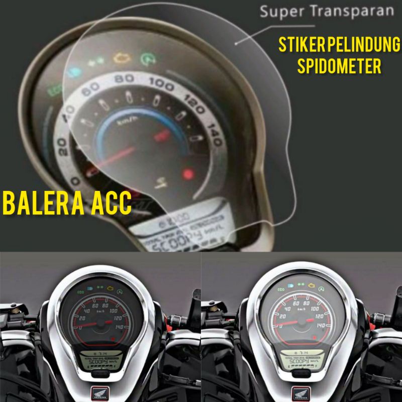 Stiker Pelindung Spidometer Scoopy 2021 - 2022 - 2023