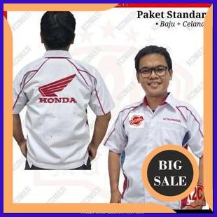 tools Seragam Mekanik Honda - Baju Mekanik Honda - Seragam Mekanik AHASS 140ZZ3