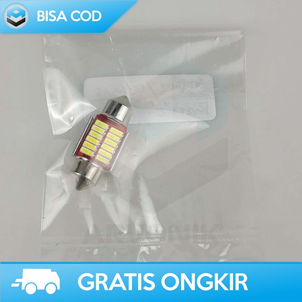 LAMPU PLAFON MOBIL LAMPU INTERIOR KABIN LED COOL WHITE 6000K ALUMINIUM