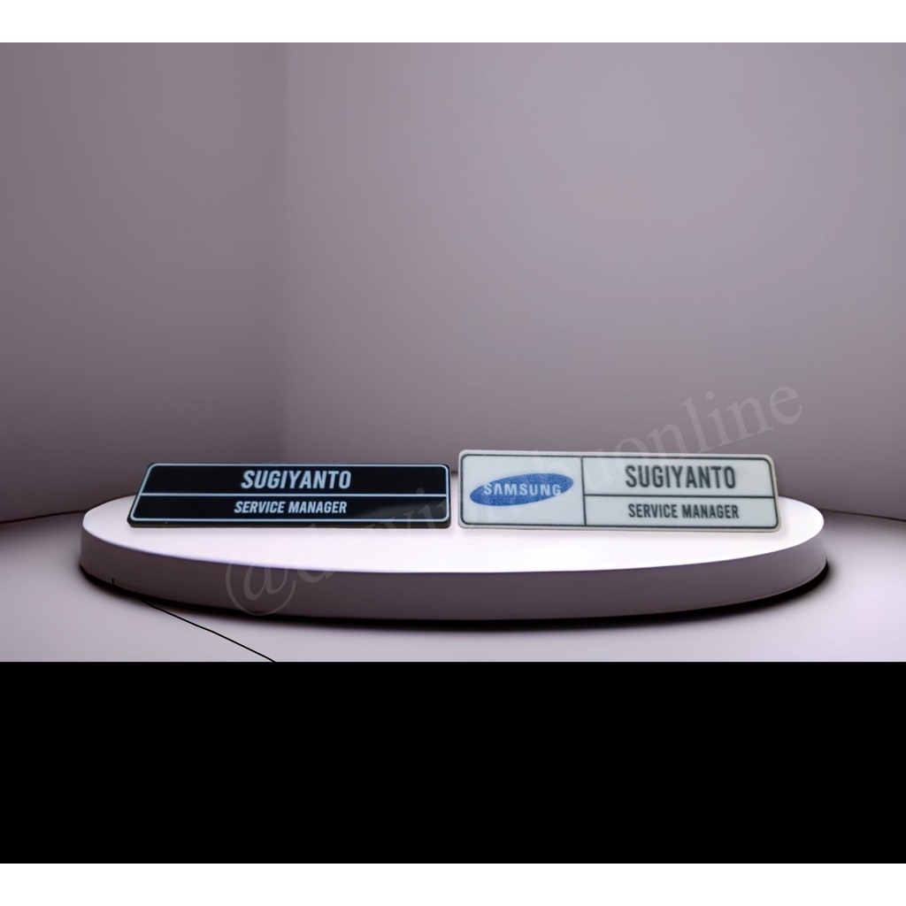 

Custom Name Tag Akrilik Logo Perusahan Nama Jabatan