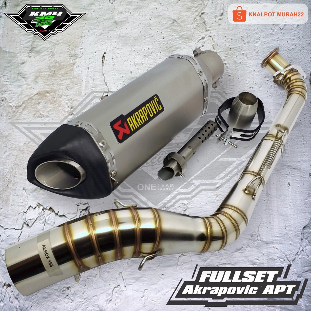 Knalpot Akrapovic APT Import Full System NMAX 155 / AEROX 155 VVA