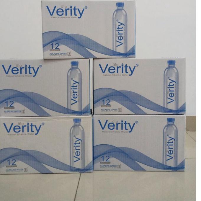 

Lagi Bagus Verity Natural Alkaline Water air alkali pH 8+ 591ml paket 5 box