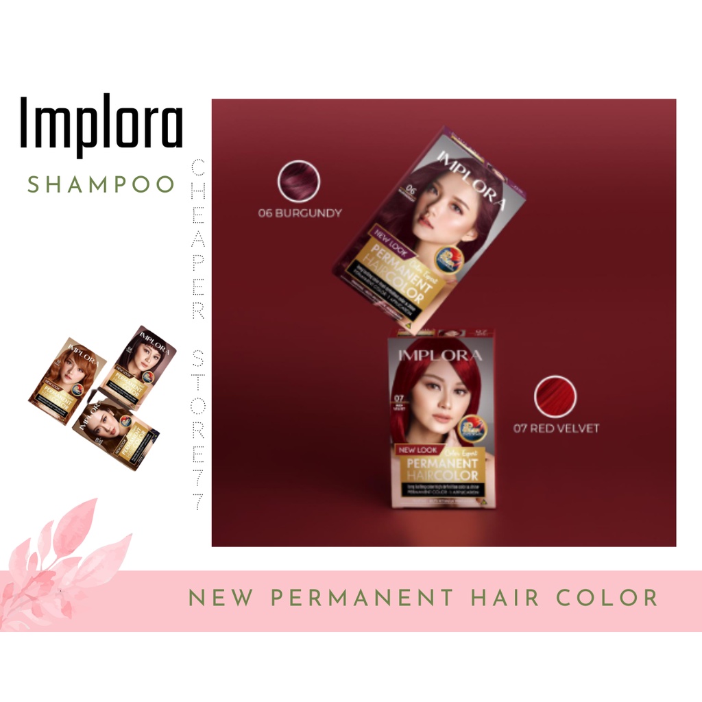 IMPLORA - Permanent Hair Color - Cat Rambut Permanen