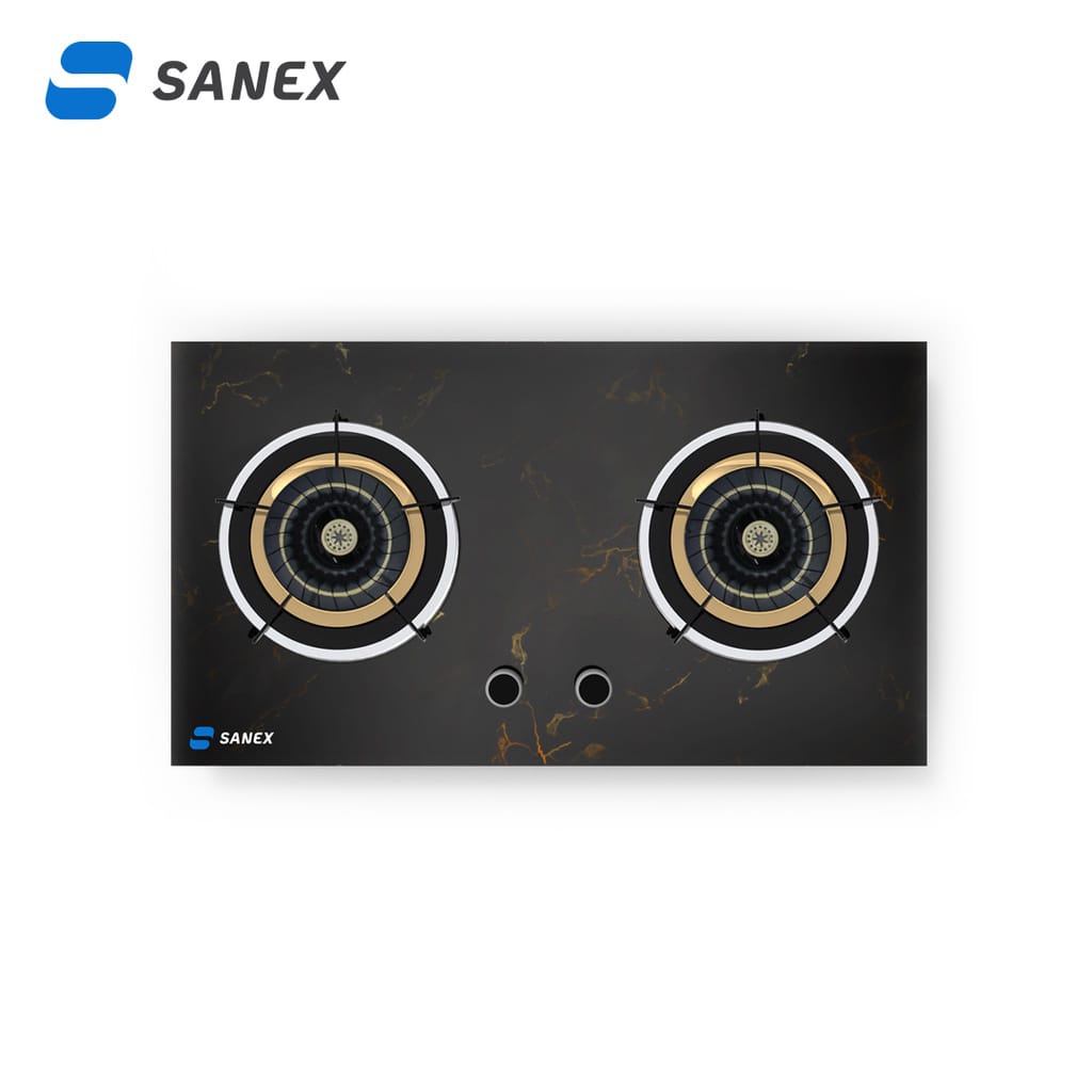 SANEX Kompor Tanam 2 Tungku Marble Series SN-KT201 NEW!!