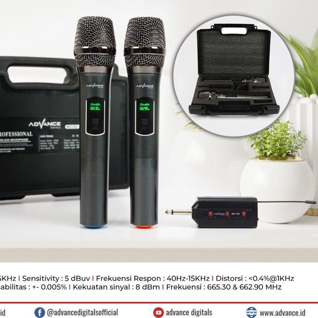 ♝ Mic Wireless Double Advance 301 Microphone Advance MIC 301 ➳