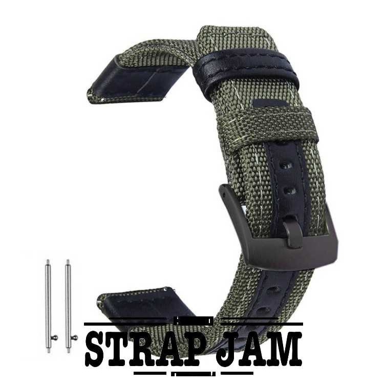 Woven Strap 22mm For Mibro Watch Lite 2 - Tali Jam Tangan Kanvas Tebal