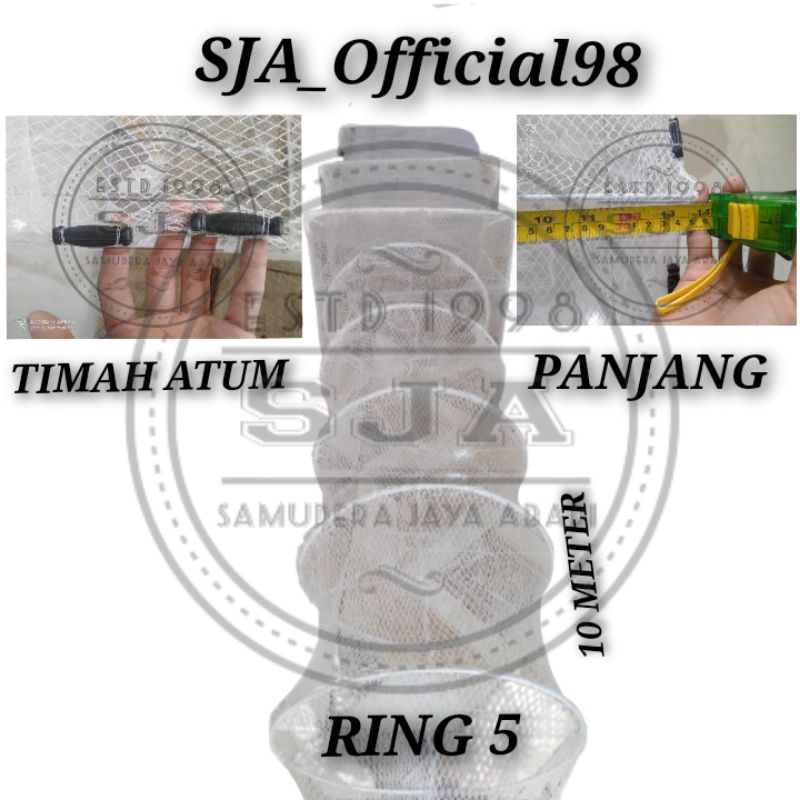 Bubu naga putih 10 Meter RING 5
