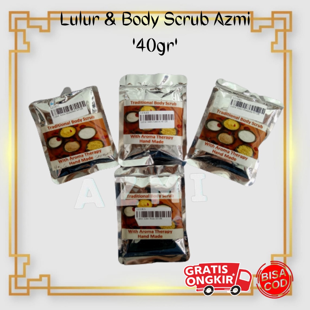 Lulur Hand Made Tradisional Body Scrub Aroma Therapy By Azmi 40gr