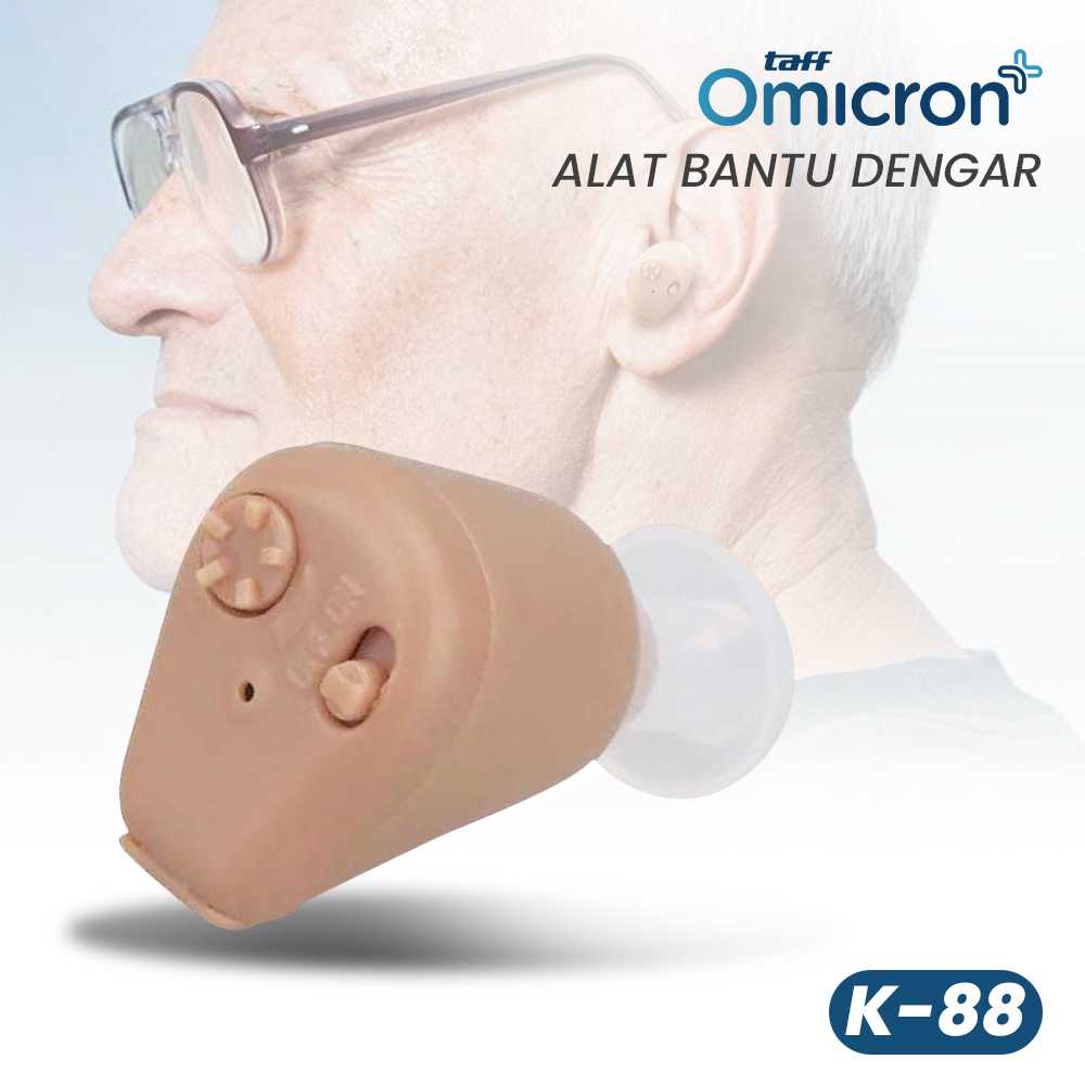 TaffOmicron Alat Bantu Dengar In Ear Hearing Aid Sangat Cocok Digunakan Untuk Orang Tua Yang Pendengarannya Sudah B Berkurang