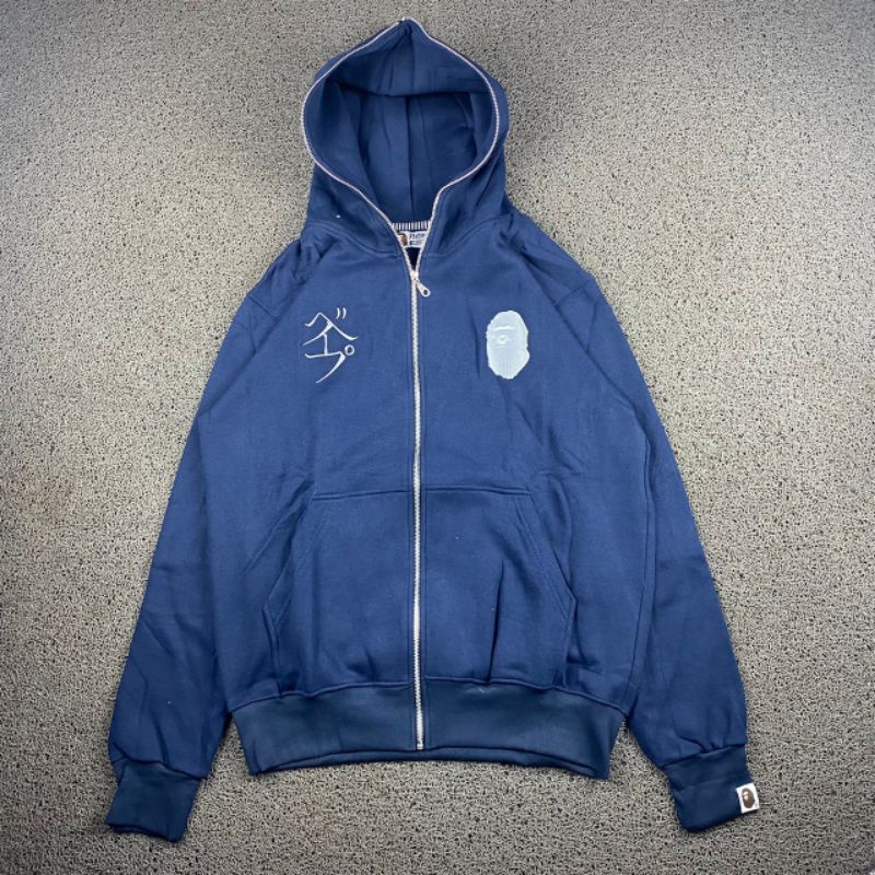 HOODIE ZIPPER BAPE FULL TAG LABEL CASUAL HYPE