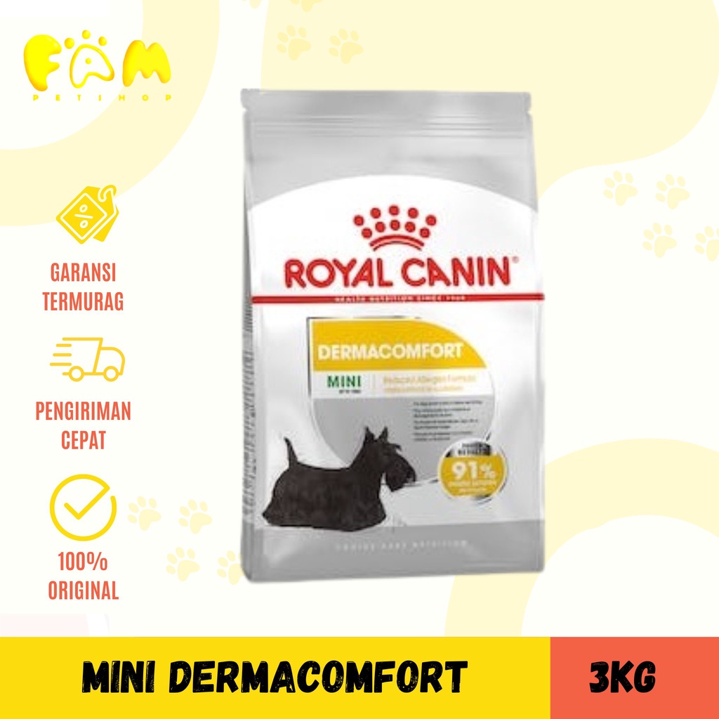 Royal Canin Mini Dermacomfort 3Kg - Makanan Anjing atau Dog Food