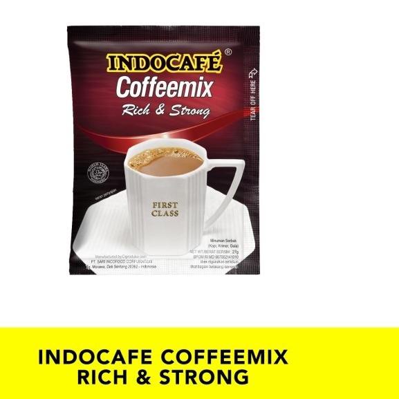 

♩ 30 Sachet Indocafe Coffeemix Rich & Strong - Kopi isi 30 sachet - Regular Coffee ❄