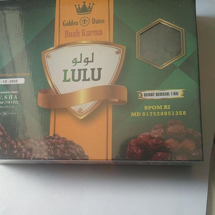 

☈ buah kurma lulu golden date 1kg asli original ☊