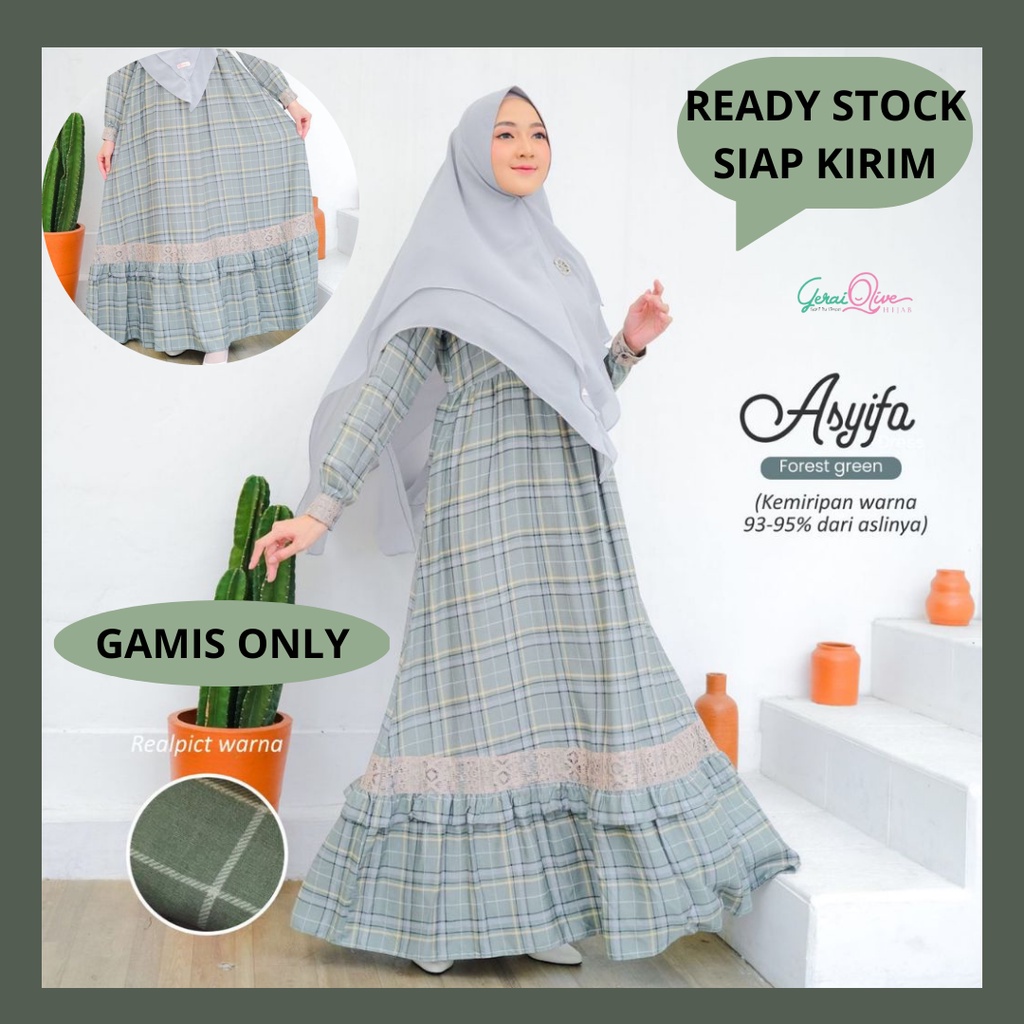 Gamis Rayon Diamond Asyifa Dress Only By Nadira