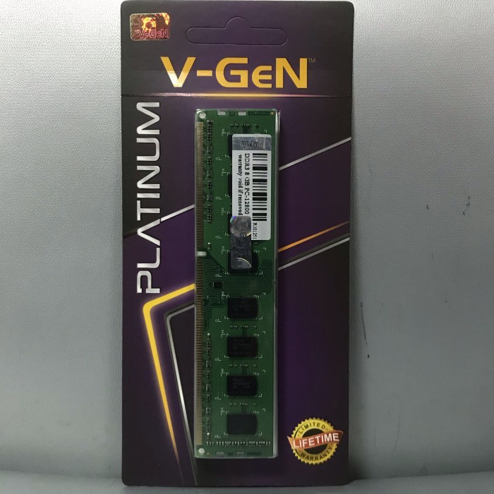 Memory Ram Ddr3L 8Gb Pc12800 1600Mhz V-Gen Platinum Pc3L-12800 8 Gb Pc
