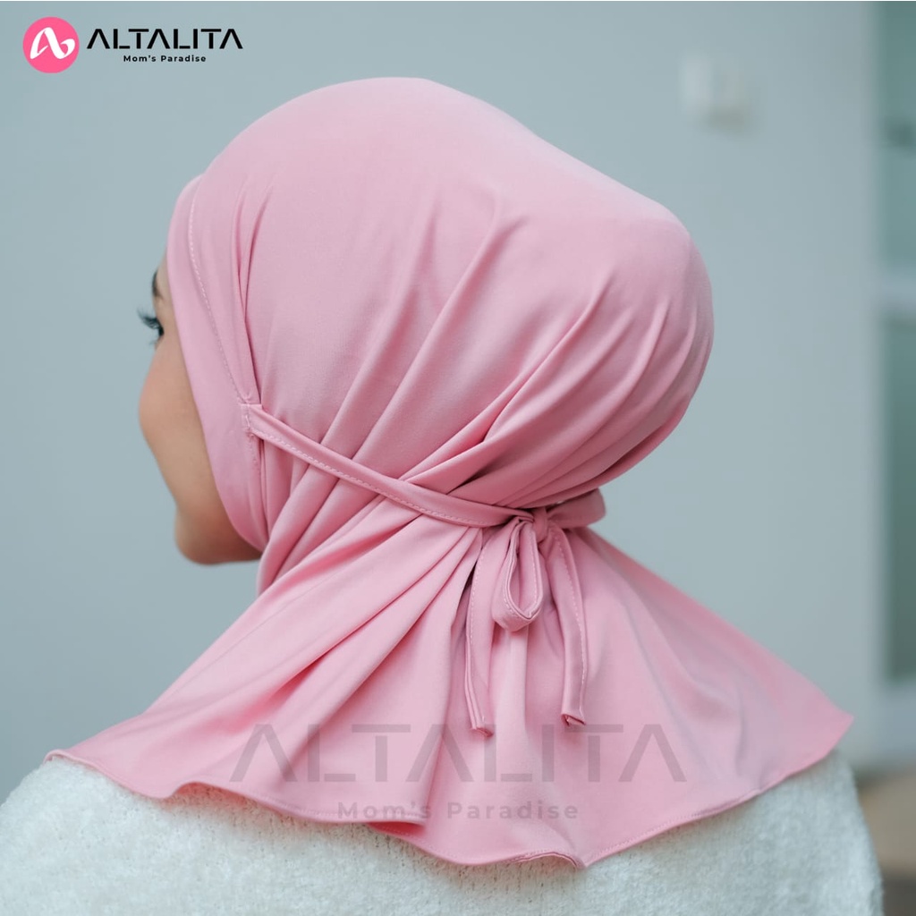 Altalita - Jilbab Instan Tali Nyta Non Pet Hijab Bergo Sport Non Pad Bahan Jersey Premium Cocok Untuk Olahraga Volly Futsal Senam dan Sehari-Hari