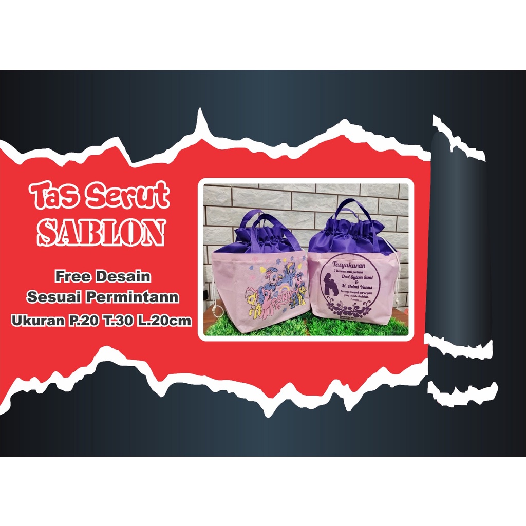 TAS SERUT READY SABLON 7BULANAN/SOUVENIR PENGAJIAN 4BULAN