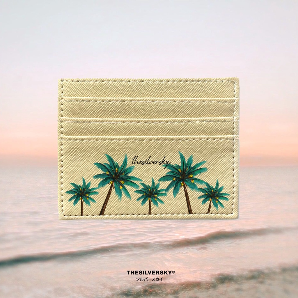 Thesilversky Summer Palms Card Holder Dompet Kartu Premium