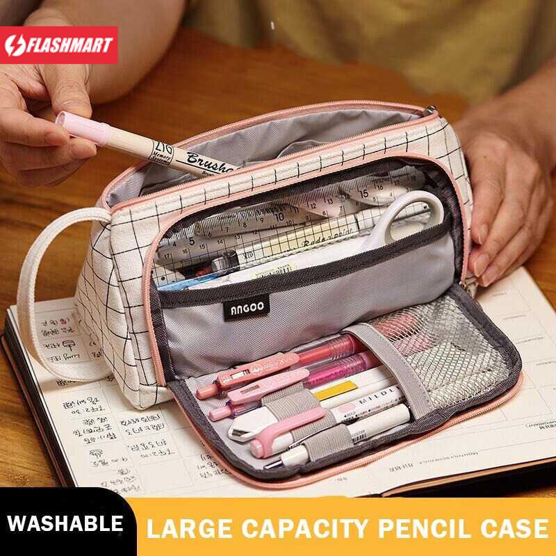 Flashmart Tempat Pensil Pencil Case Pouch Stationery - YN317