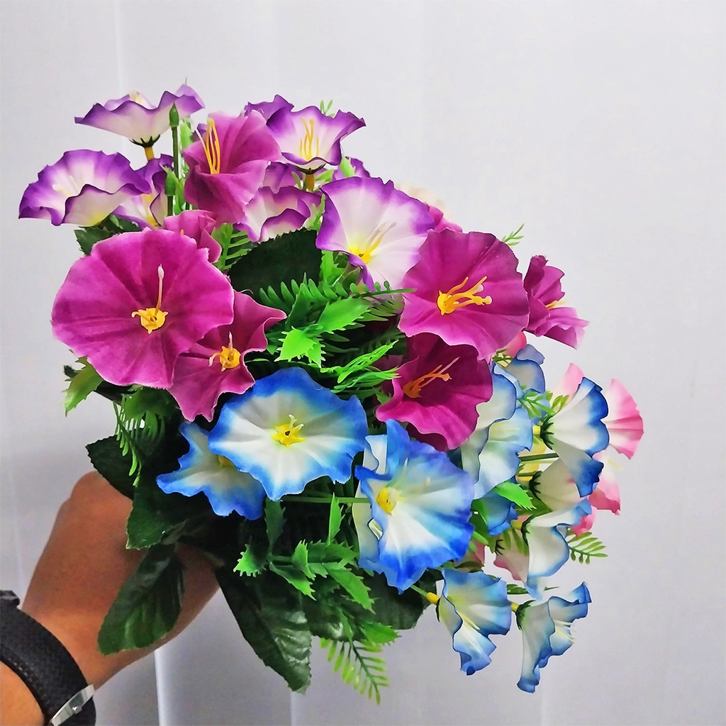 Bunga Hias Plastik Tangkai Bouquet Bunga Pajangan Dekorasi Rumah Artificial Flower PBP117 Azgalery