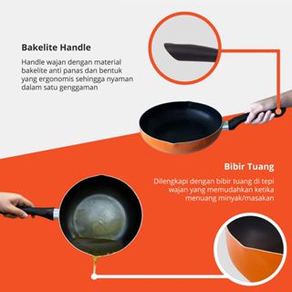 MIYAKO Panci  Deep Frypan DFP 28A / Wajan Penggorengan Anti Lengket 28 cm