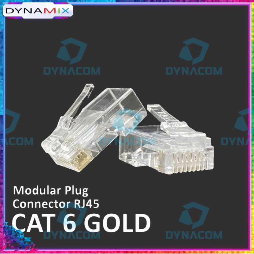 Konektor RJ45 Vascolink UTP Cat.6 Gold | Connector cat6 LAN isi 50 pcs per pack