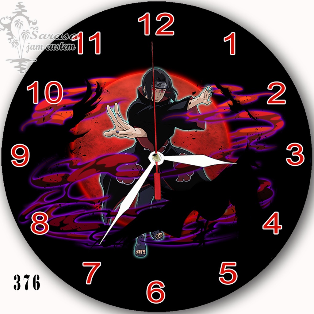 JAM DINDING CUSTOM KARTUN HITACHI NARUTO 376