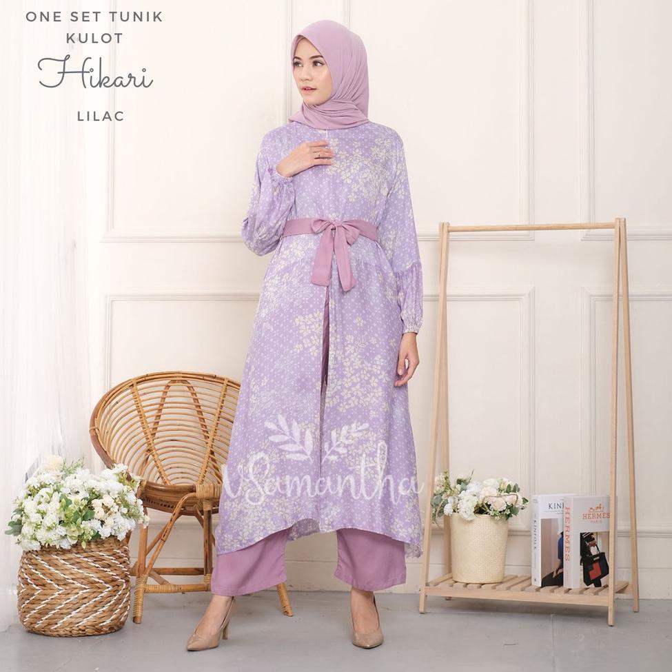 MURAH MERIAH vSamantha - One Set Tunik Kulot Motif