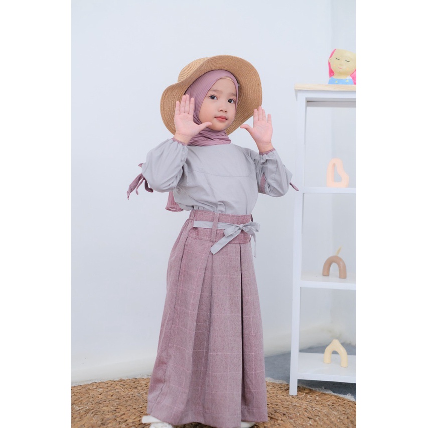 Setelan Baju Muslim Anak Perempuan Umur 5 6 7 8 9 10 11 12 Tahun Model Terbaru