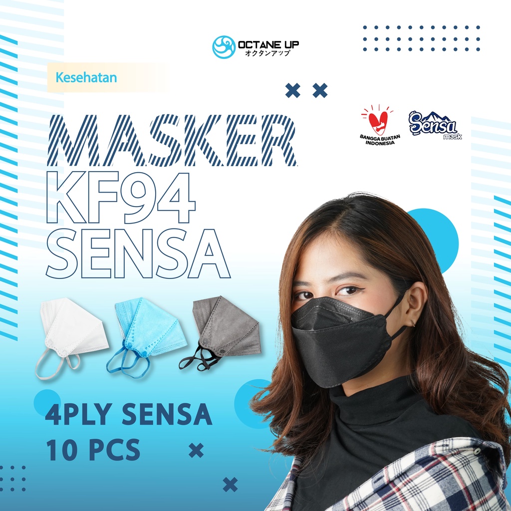 Masker Kf94 Sensa 4ply isi 10pcs