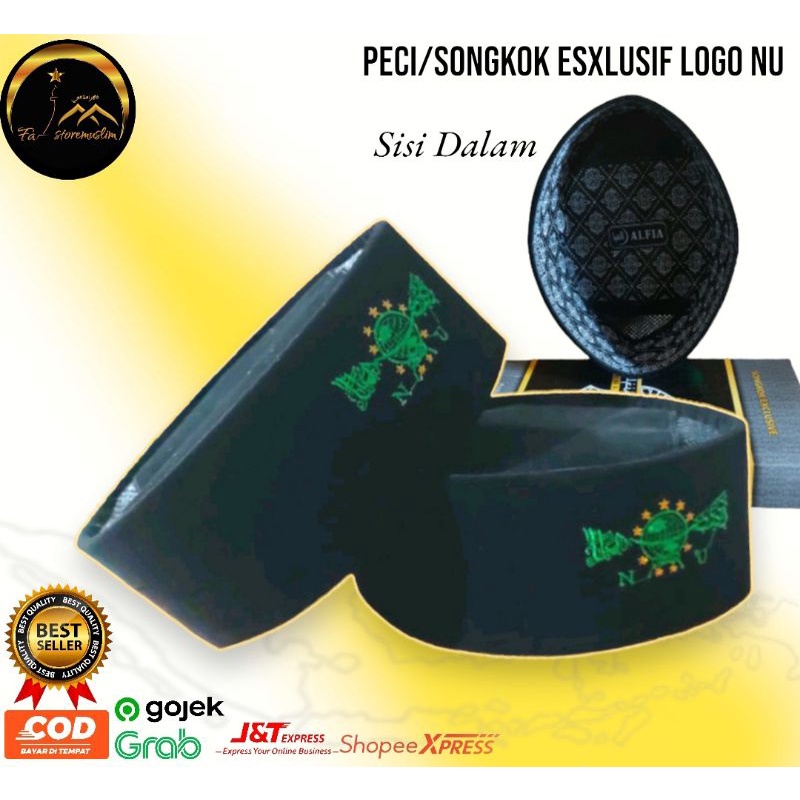 Songkok NU / Peci NU / Peci Logo NU Ukuran Anak Dan Dewasa / Kopyah NU