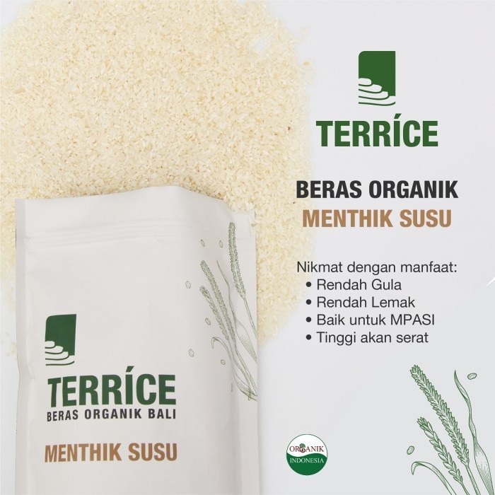 

Beras diabetes 100% Organik Menthik Susu Terrice 2 kg