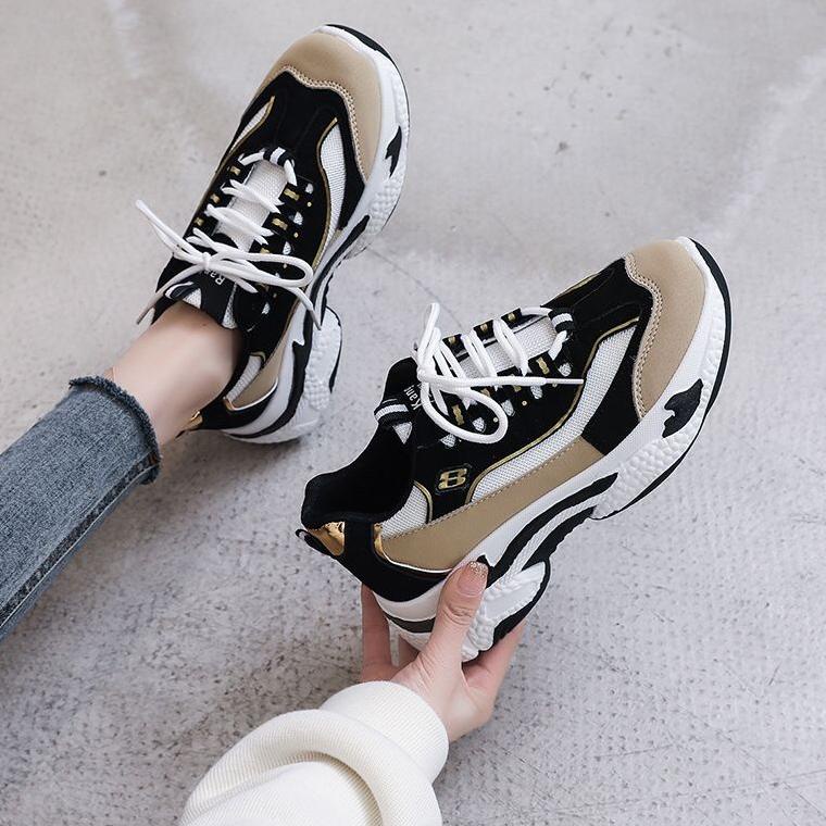 HARGA SPESIAL [ PAKAI DUS SEPATU ] IDEALIFESHOES SEPATU SNEAKERS WANITA KOREA IMPORT KEKINIAN 2022 S