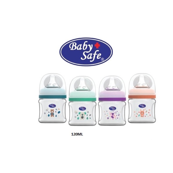 Baby Safe Wide Neck Bottle 125ml 250ml Botol Susu Anak Bayi