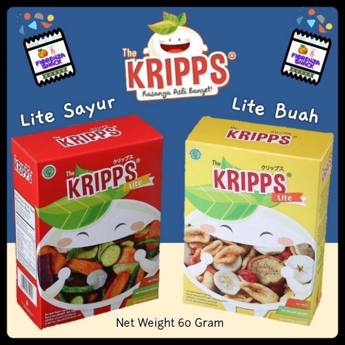 

TERBARU- The Kripps Lite-Snack Cemilan Sehat Keripik Buah Dan Sayur (60 Gram) - Lite Buah