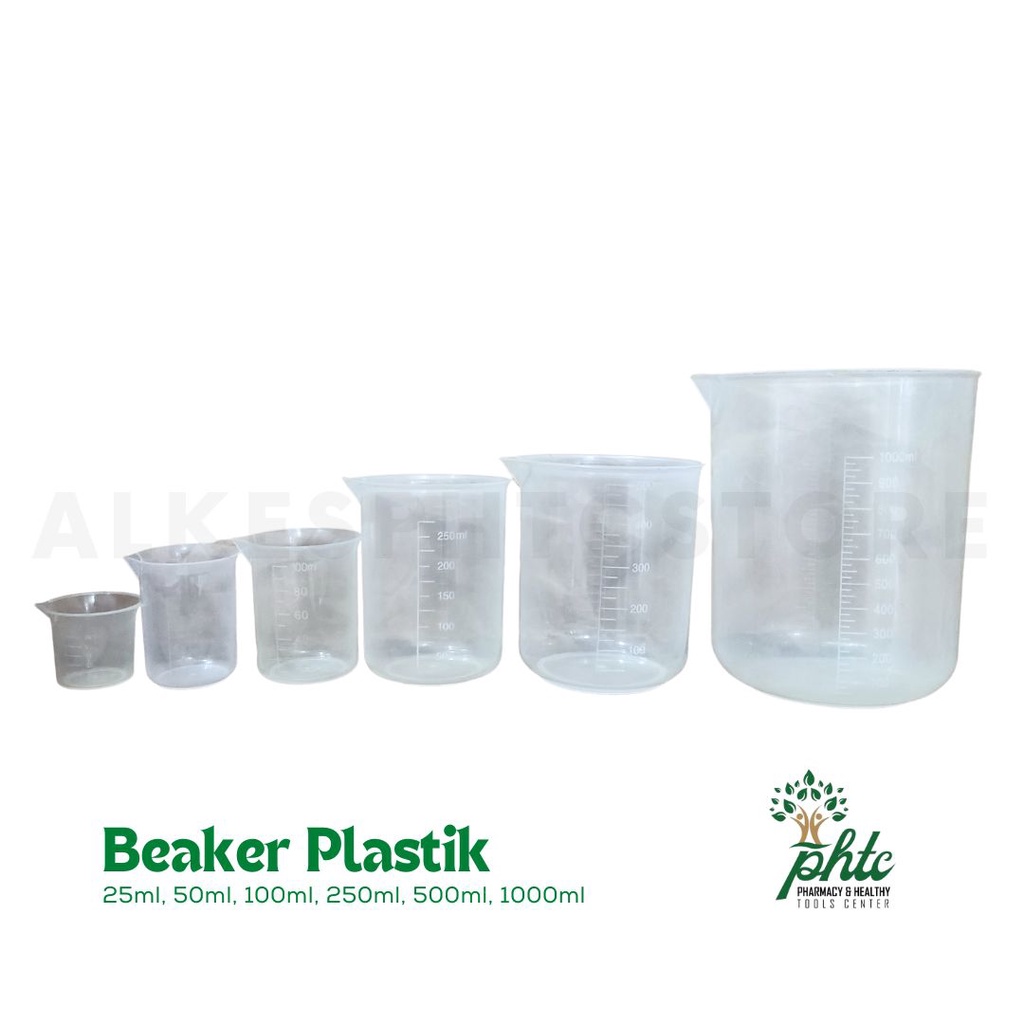 Beaker Plastik l Gelas Kimia Plastik 1000ml