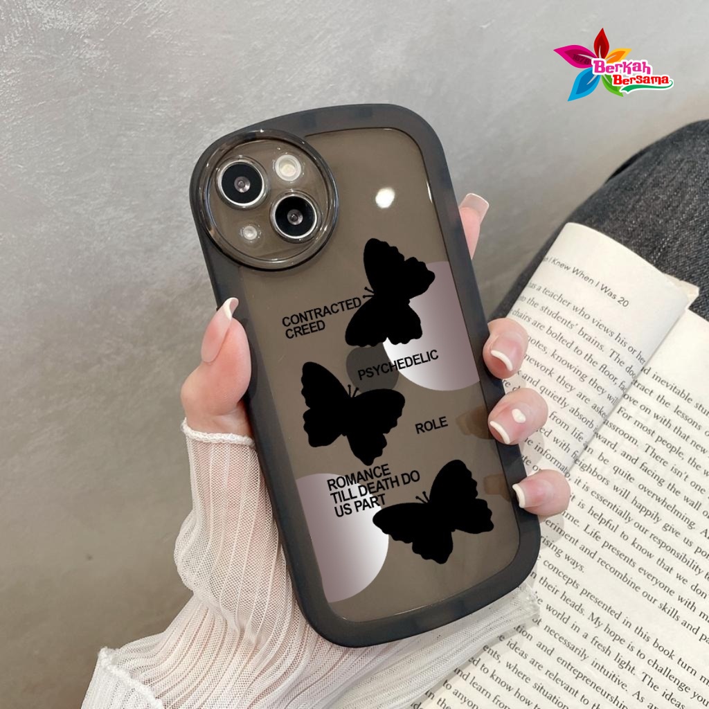 SS144 SOFTCASE SILIKON MOTIF KUPU KUPU HITAM FOR OPPO A3S A1K A5S A7 A12 F9 A11K A15 A15S A35 A16 A16S A17 A17K A36 A76 A37 NEO 9 A39 A57 A5 A9 2020 A52 A92 A53 A33 2020 A54 A55 A57 2022 A77S A71 A74 A95 F19 BB7781
