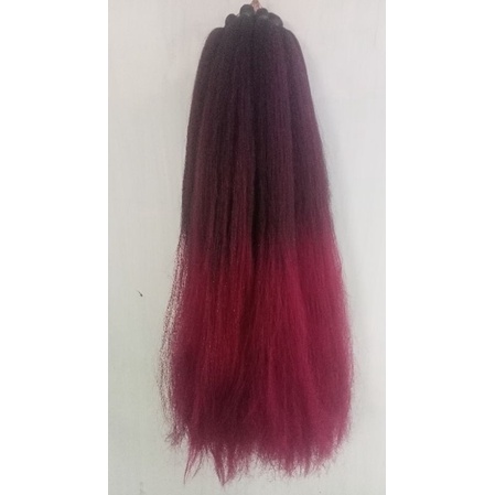 Rambut Cemara Ombre merah maron