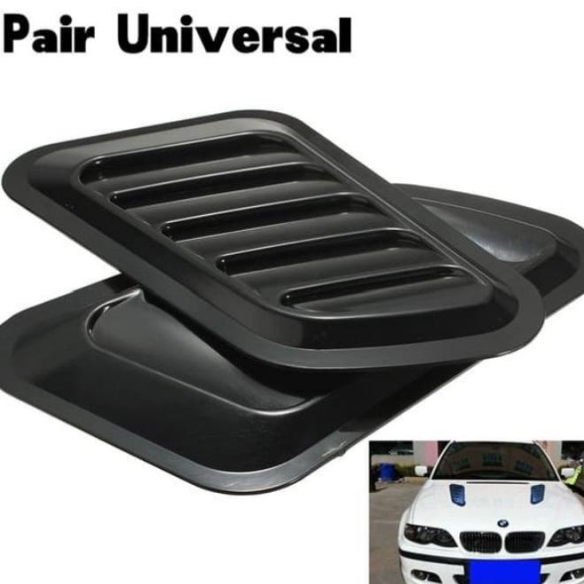 Air Scoop Variasi Kap Mesin Mobil Ford Fiesta Hitam Glossy