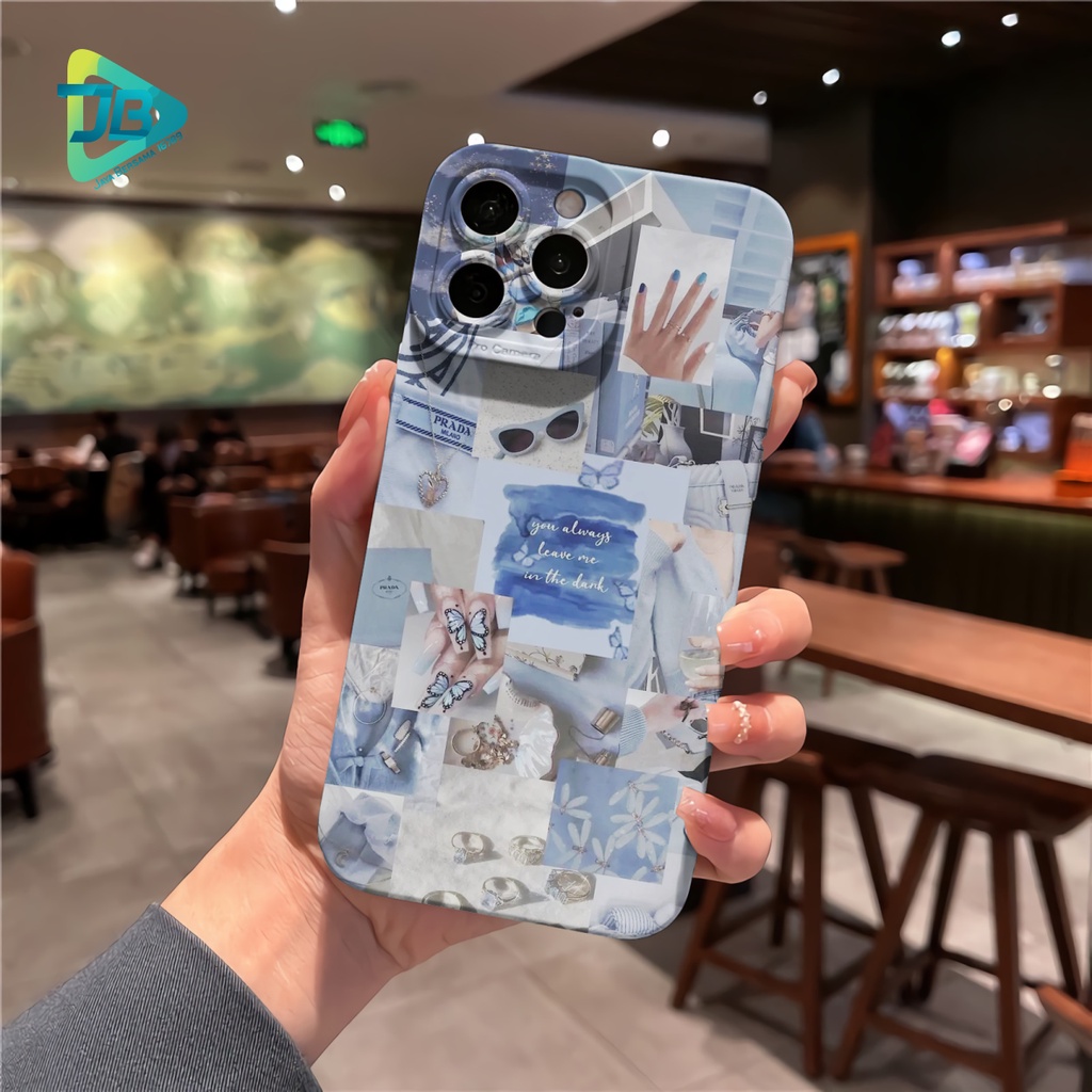 CUSTOM CASE SOFTCASE SILIKON PROCAMERA BLUE CUSTOM VIVO Y12 Y15 Y17 Y16 Y12S Y20 Y21S Y91 Y93 Y95 Y91C Y1S Y22 Y35 V25 V25E JB7493