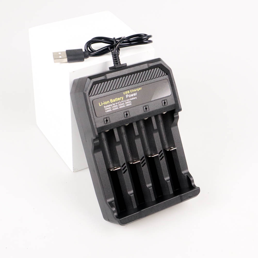 TERMURAH Taffware Charger Ces Baterai USB 18650 4 Slot Fast Charging