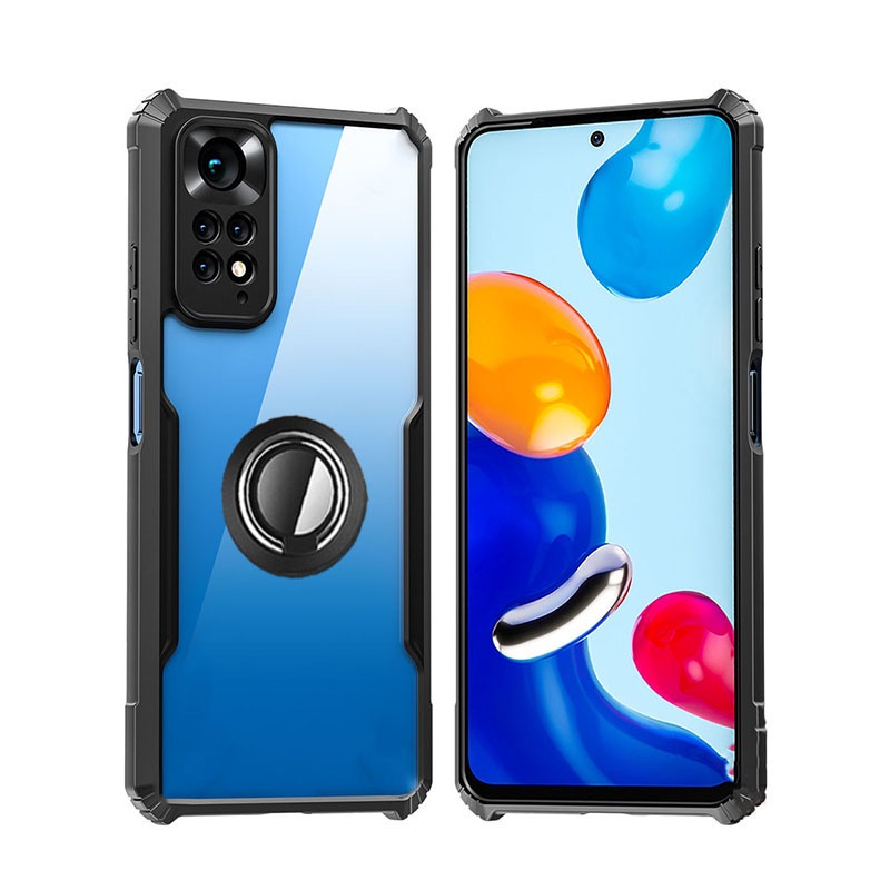 Ring Case Xiaomi Redmi Note 5 6 7 8 9 10 11 Pro 9S 10S 11S 10C K40 4G 5G Casing With Ring Holder Softcase