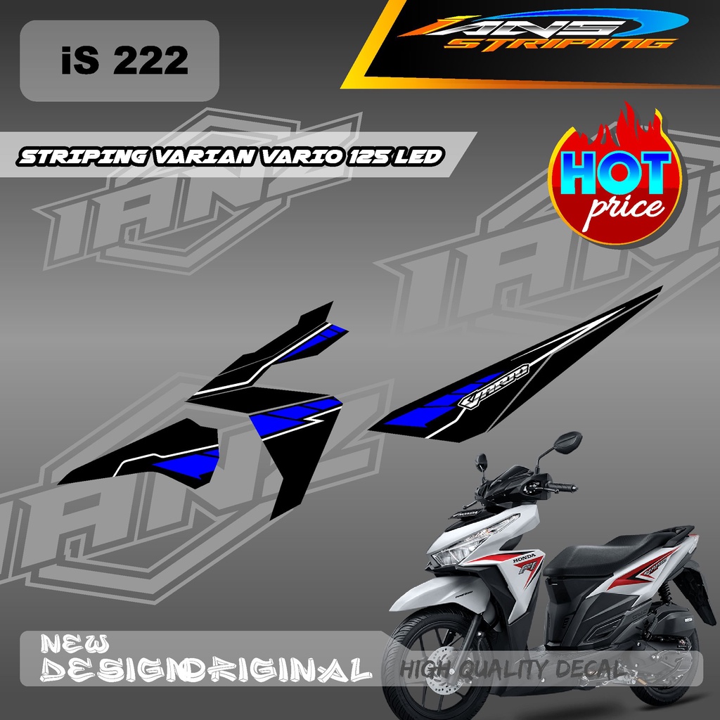 STIKER VARIO 125  LED / STIKER HONDA VARIO 125 LED BERKUALITAS / STIKER HONDA CUSTOM WARNA / DECAL KERETA HONDA VARIO 125 LED IS222